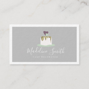 Fondant Trouwtaart Decorateur Nep Goud Zakelijk Visitekaartje