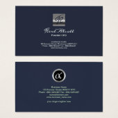 Fondateur de Professional Simple Blue Monogram (Devant & derrière)