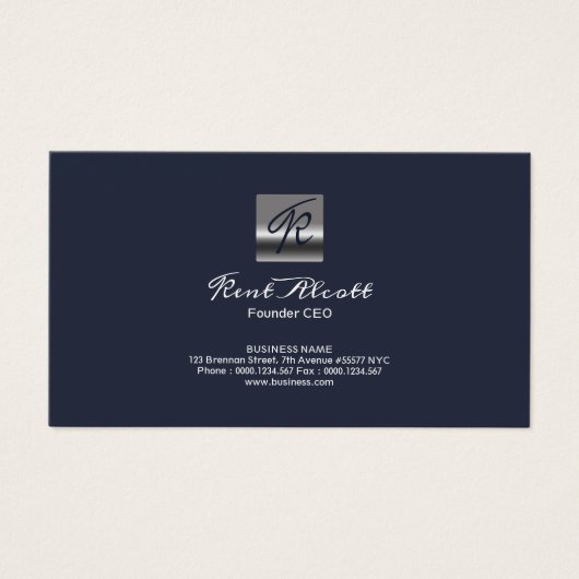 Fondateur de Professional Simple Blue Monogram (Devant)