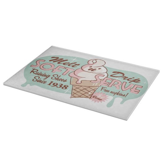 Fondez la planche à découper molle de crème glacée (Coin)