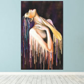 Fondre Toile Femme Imprimer - Peinture Art (Insitu (Plancher de Bois))