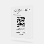 Fonds de lune de miel Code QR Registre Mariage de (Angle)