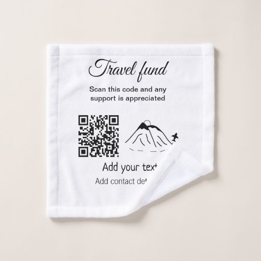 Fonds de voyage vacances lune de miel don ajouter (Gant de toilette)