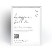 Fonds Lune de Miel Code QR Poster Mariage