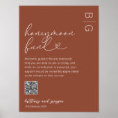 Fonds Lune de Miel Code QR Poster Mariage (Devant)