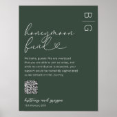 Fonds Lune de Miel Code QR Poster Mariage (Devant)