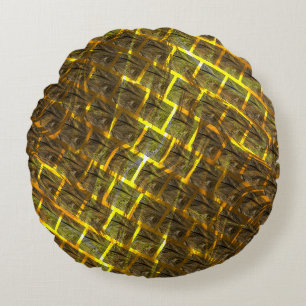 Fonds met "sepia"-afbeelding onder gouden rooiing? rond kussen