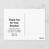 Fondsenwerving Dierenasiel QR Code Donaties Briefkaart (Achterkant)