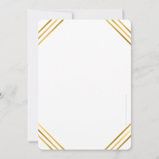 FONDSENWERVING GALA elegant evenement fancy gouden Kaart (Achterkant)