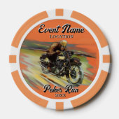 Fondsenwerving Motorcycle Poker Run  aanpassen Chips (Voorkant)
