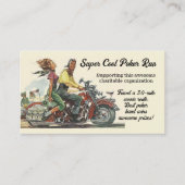 Fondsenwerving Motorcycle Poker Run  aanpassen Contactkaartje (Voorkant)