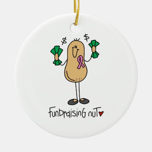 Fondsenwerving Nut T-shirts en geschenken Keramisch Ornament (Voorkant)