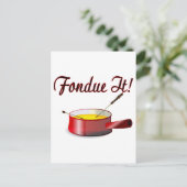 Fondue it briefkaart (Staand voorkant)