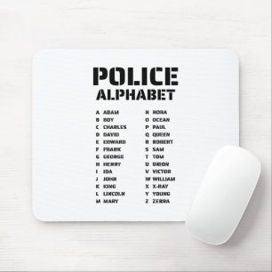 Fonetic Alphabet Politie Muismat
