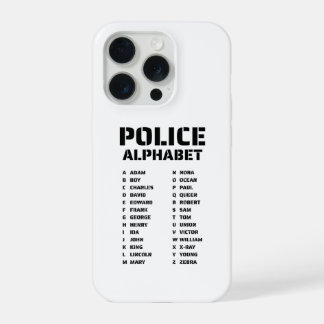 Fonetisch Alfabet Politie iPhone 15 Pro Hoesje