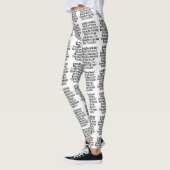 FONETISCHE ALFABET/CODE-WOORDEN LEGGINGS (Links)