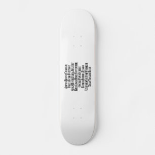 FONETISCHE ALFABET/CODE-WOORDEN SKATEBOARD