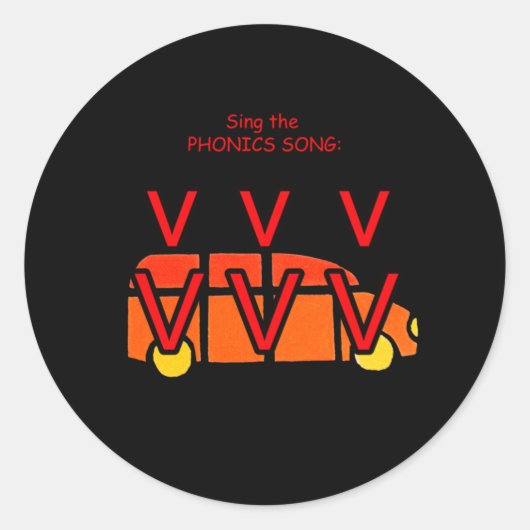 foniestickers ronde sticker (Voorkant)