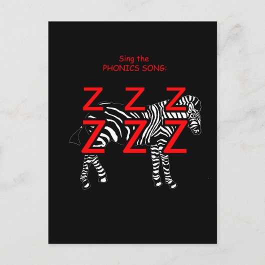 fonische briefkaart of flashcard (Voorkant)