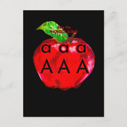 fonische briefkaart of flashcard (Voorkant)