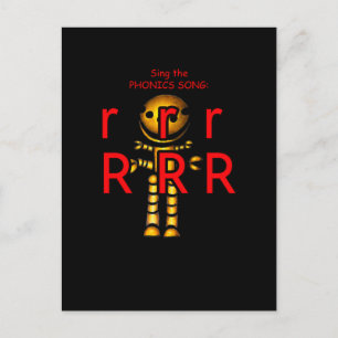 fonische briefkaart of flashcard