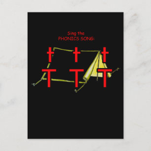 fonische briefkaart of flashcard