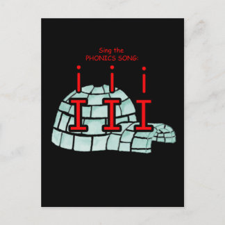 fonische briefkaart of flashcard