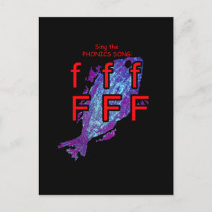 fonische briefkaart of flashcard