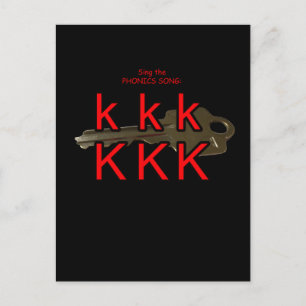 fonische briefkaart of flashcard