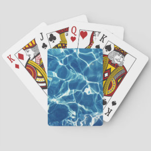 Fonkelend Blauw Water Pokerkaarten