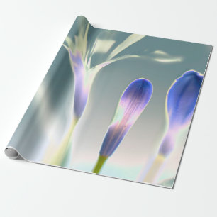 Fonkelend lavendel bloemendesign cadeaupapier