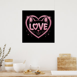 Fonkelende Kattenliefde Poster