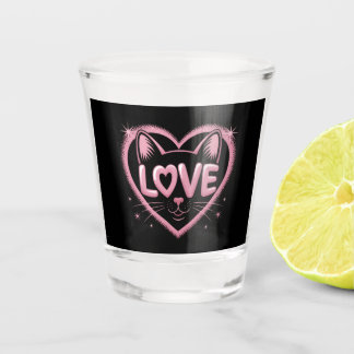 Fonkelende Kattenliefde Shot Glas
