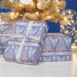 Fonkelende Kerstboom Cadeaupapier