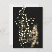 Fonkelende Nacht Bruids Verjaardag Zwarte Diamant Kaart (Achterkant)