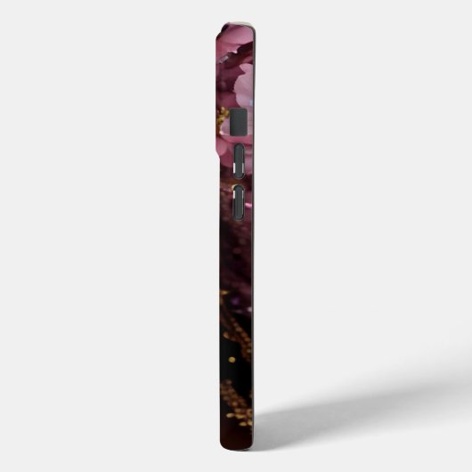 Fonkelende pop Glitters en bloemen Case-Mate iPhone Case (Achterkant / Links)