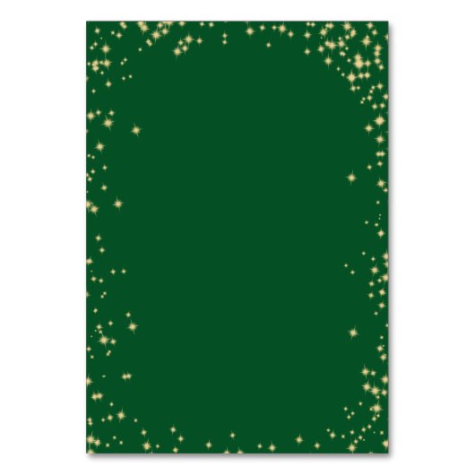 Fonkelende Sterren Tafelkaart Kaart (Achterkant)