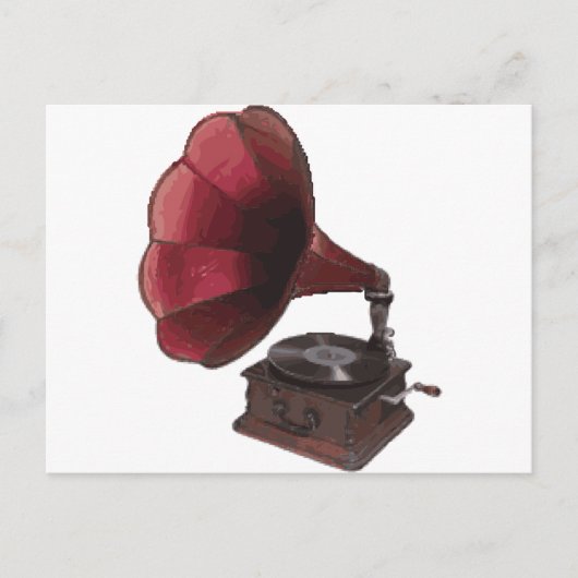  fonograaf briefkaart (Voorkant)