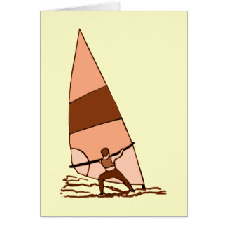 Font de la planche à voile les couleurs chaudes