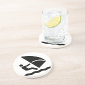 Font de la planche à voile les dessous de verre de (Côté)