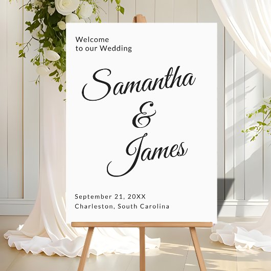 Font moderne et chic Bienvenue pour les couples br