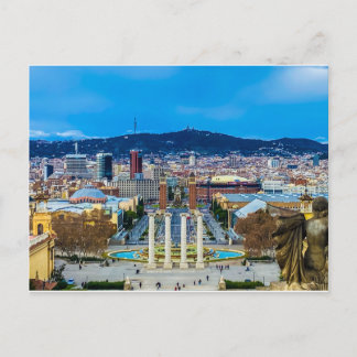 Font Montjuic, carte postale de Barcelone