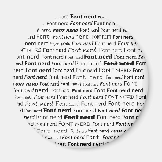 Font Nerd Magneet (Voorkant)