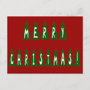 Font voor Merry Kerstmis Feestdagenkaart