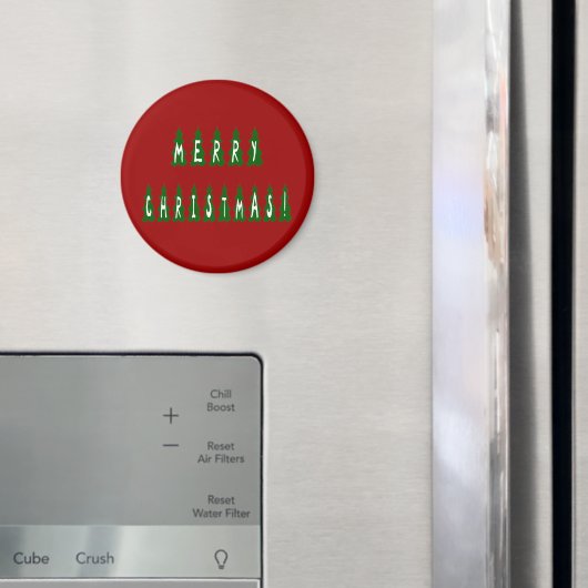 Font voor Merry Kerstmis Magneet (Insitu (Koelkast))