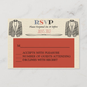 Font Whimsical Gay Wedding RSVP