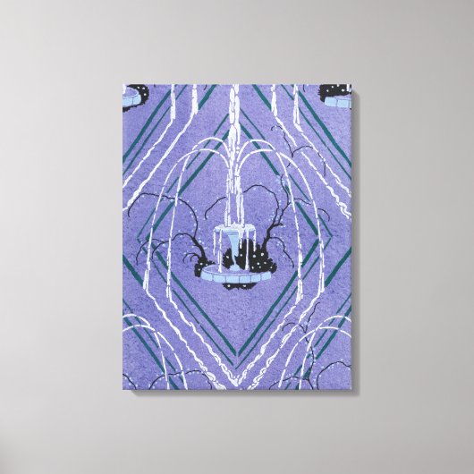 Fontaine Art Déco En Bleu (Recto)