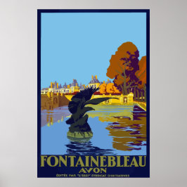 Fontaine Bleu - Frankrijk Poster