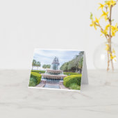 Fontaine d'ananas - Carte pliée vierge (Fleur jaune)