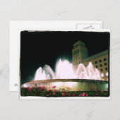 Fontaine de Barcelone - Plaça de Catalunya - Carte (Devant / Derrière)
